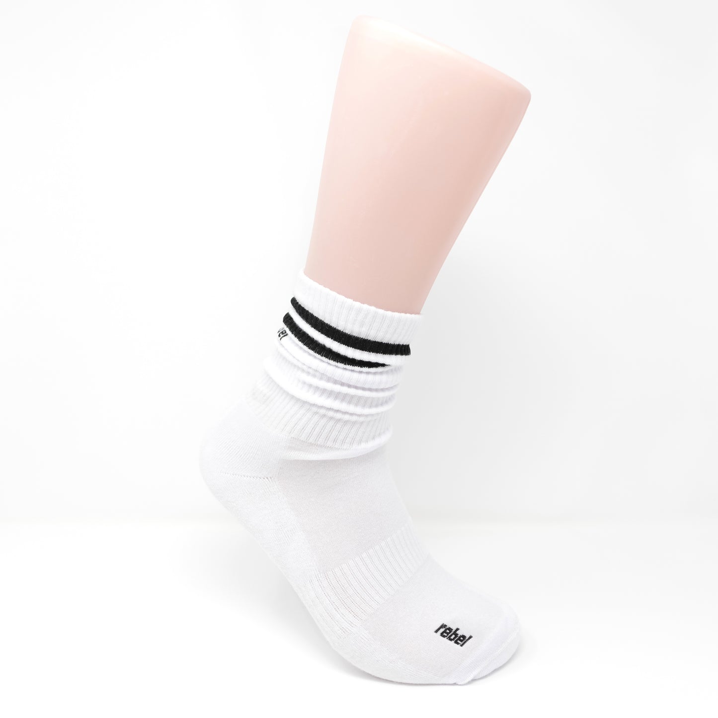 Slouchy White Socks