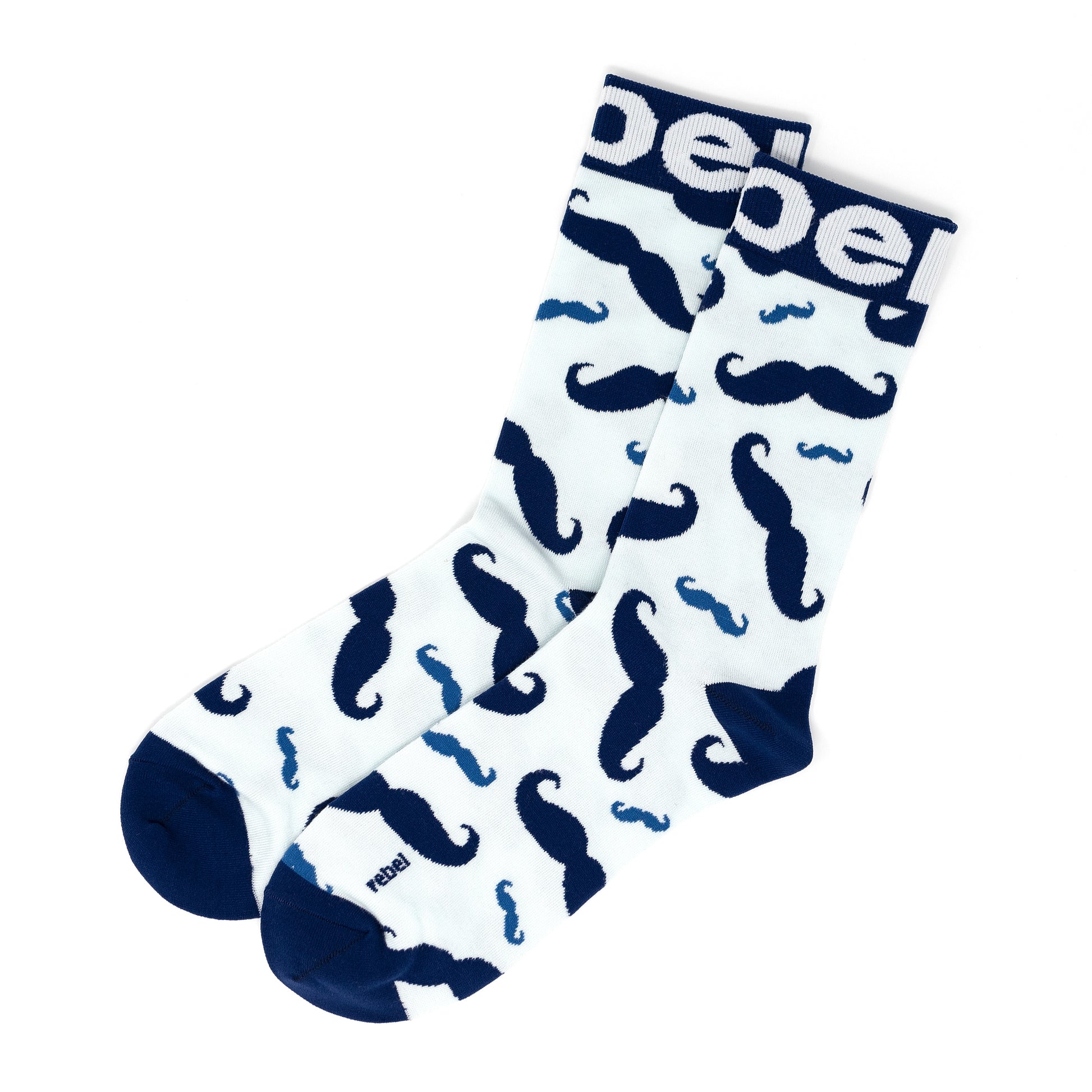 Our Funky Stache Socks are a unique addition to any wardrobe, whether you're dressing up or down.