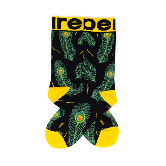 Crafted from a high-quality blend of cotton, nylon, and spandex, our funky socks are comfortable and durable.