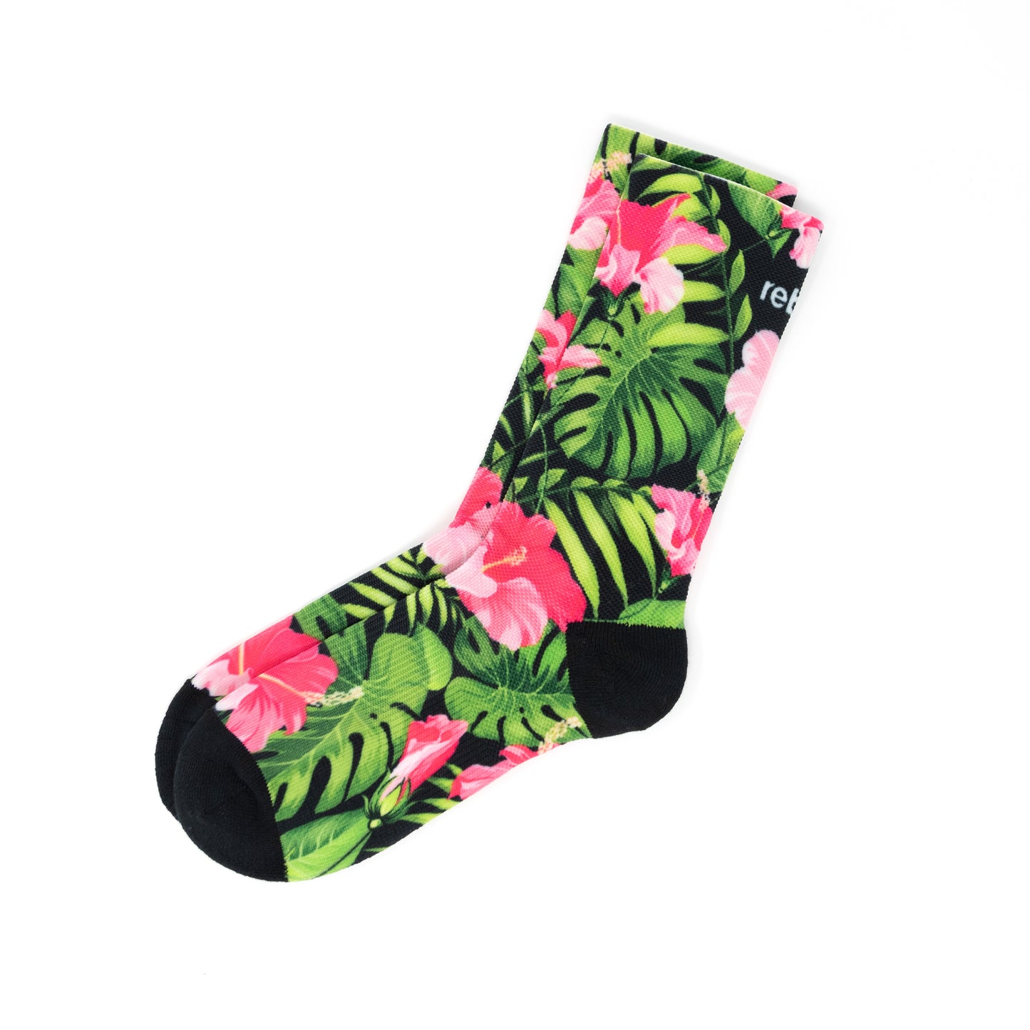 Crafted from a high-quality blend of polyester, spandex, and cotton, our Active Tropical Socks are not only comfortable but also durable.