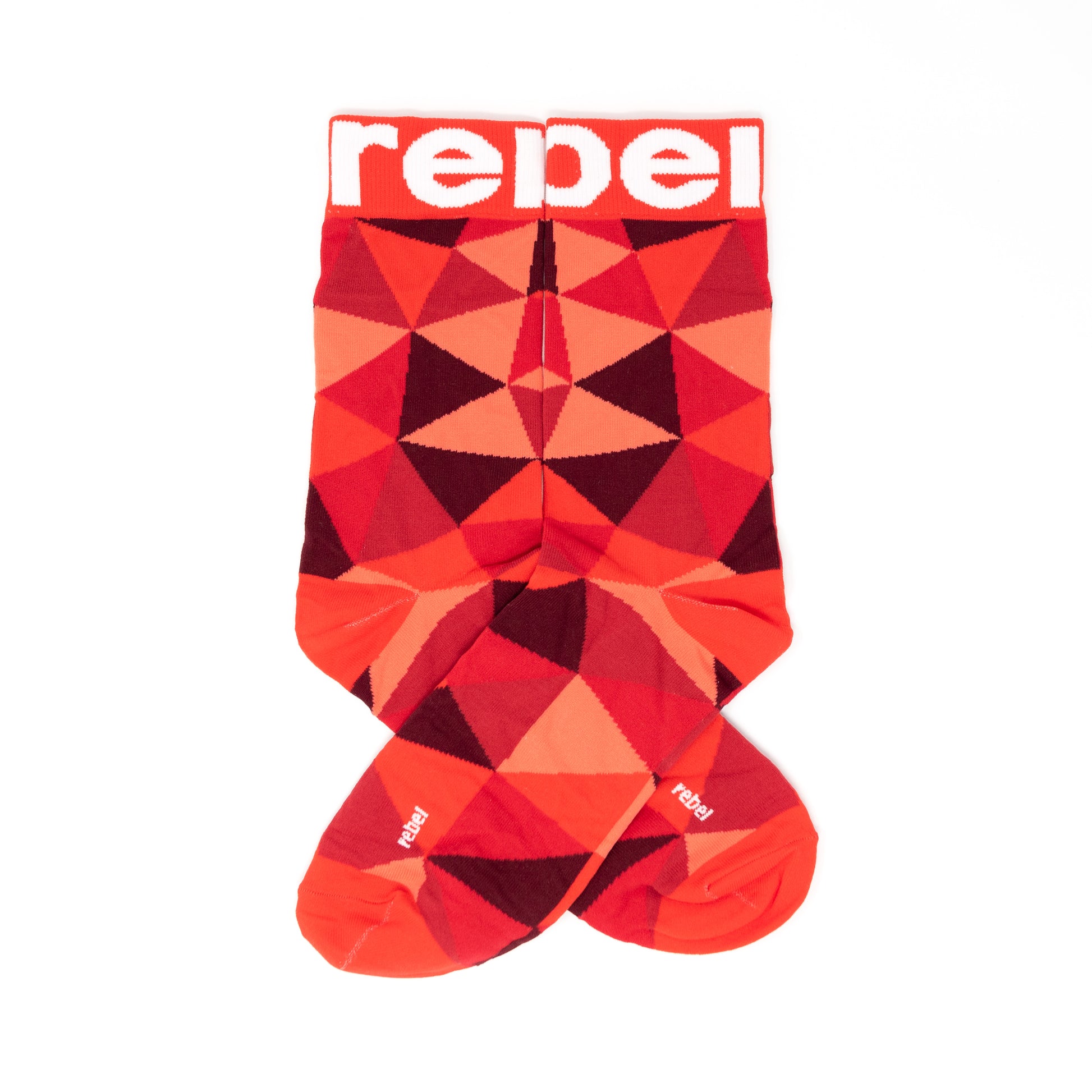 Turn heads with Rebel Fashion's Dress Red Socks!