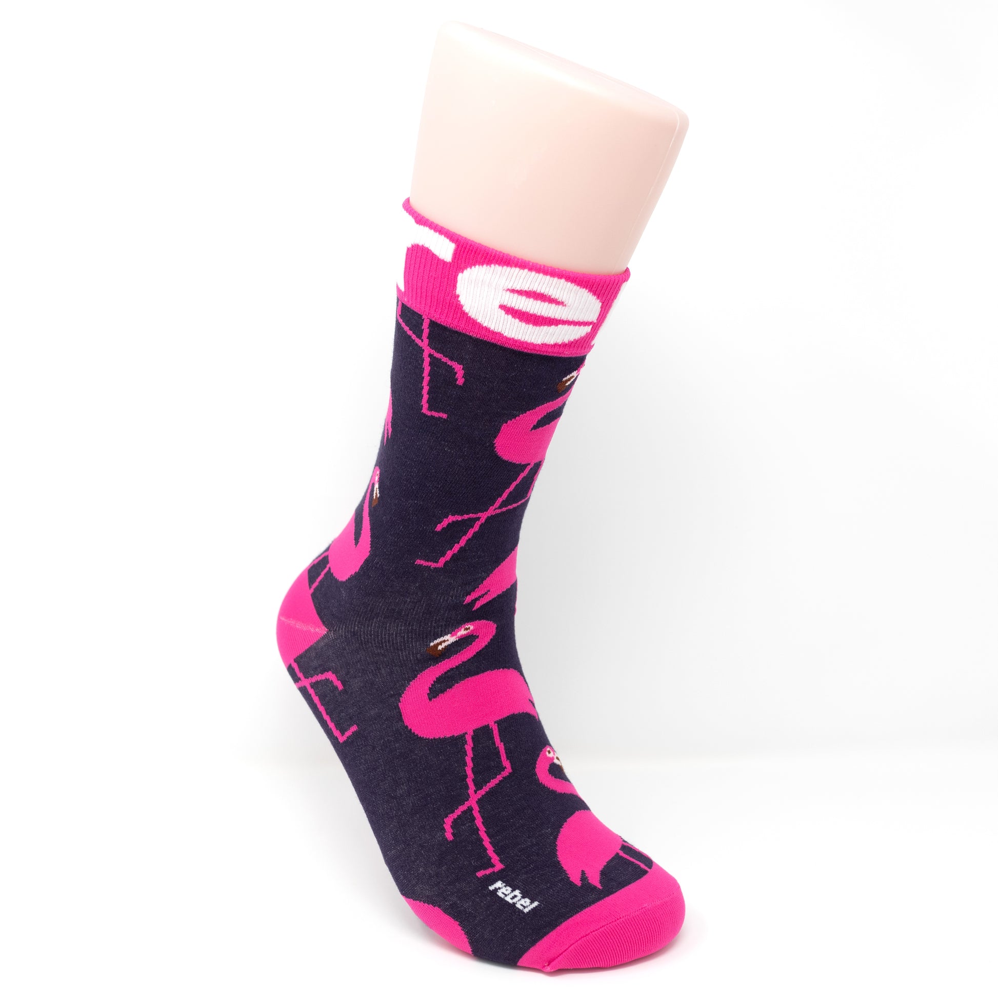 Featuring a playful and colourful design inspired by the majestic flamingo, these socks are sure to add a touch of fun to any outfit.